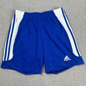 Adidas ClimaLite Royal Blue Athletic Shorts Mens M Three Stripes Gym Basketball